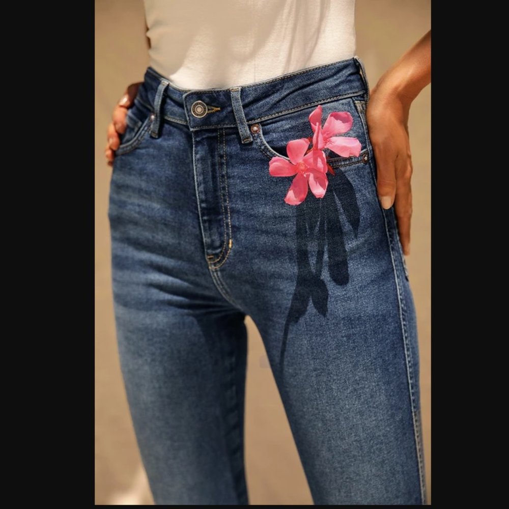 Free People Dark Wash Skinny Jeans